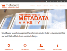 Tablet Screenshot of metacoda.com